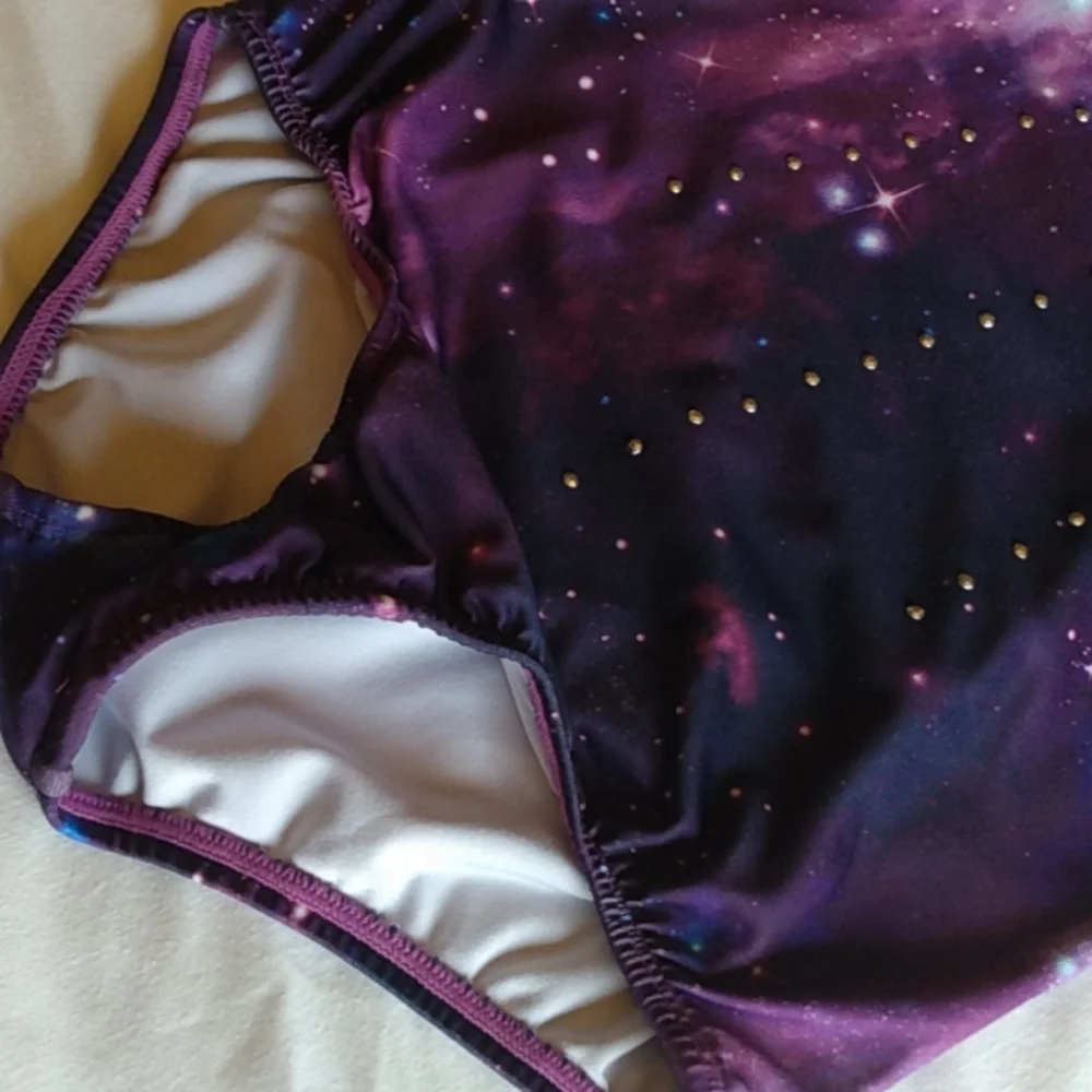 Girls Galaxy Swimsuit‎ – Rhinestone Detail – Size L